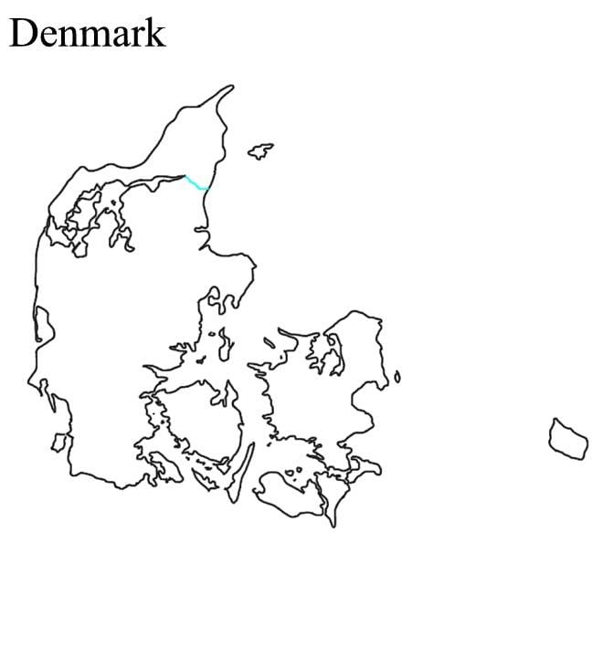 autt kort af danmörku