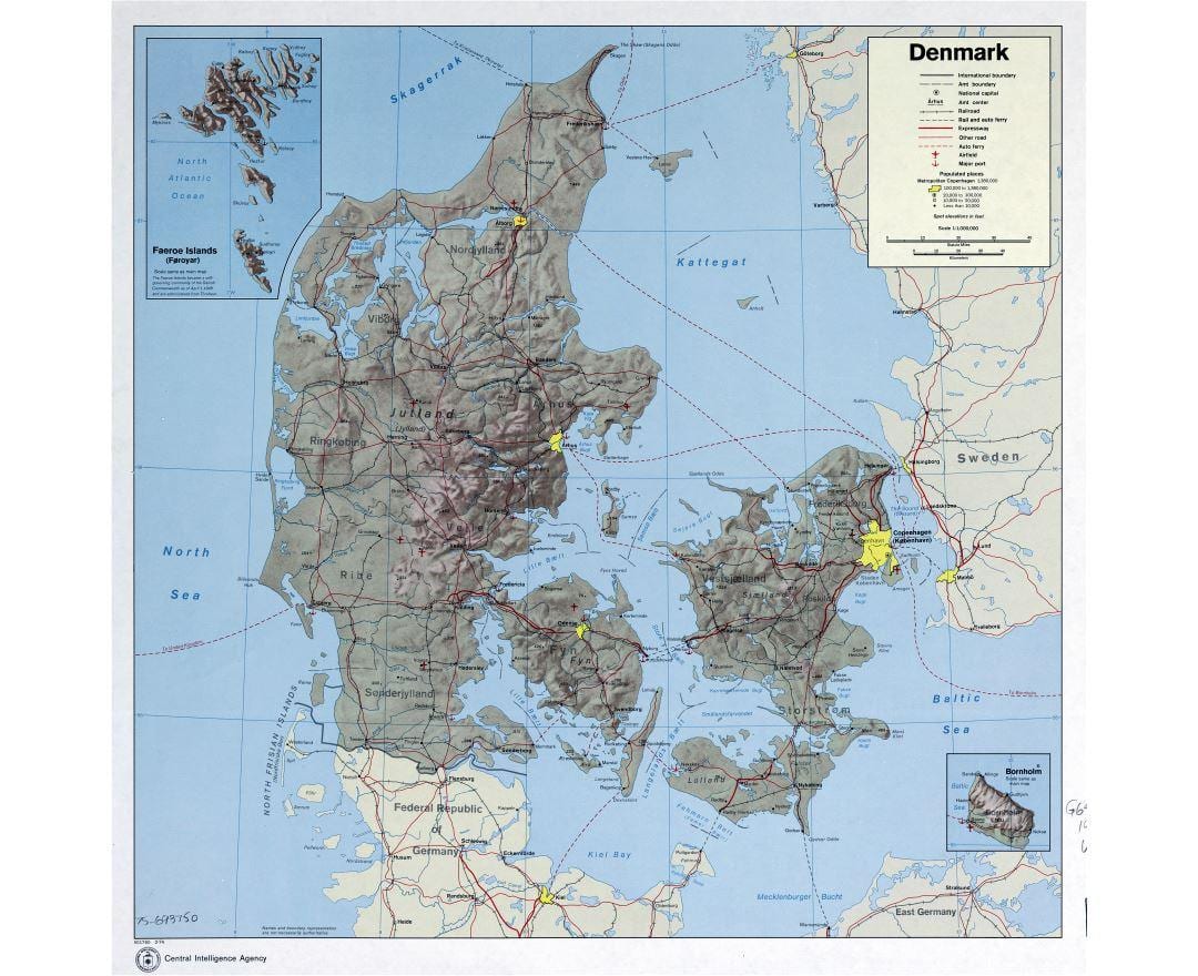 Kort af flugvellir í danmörku
