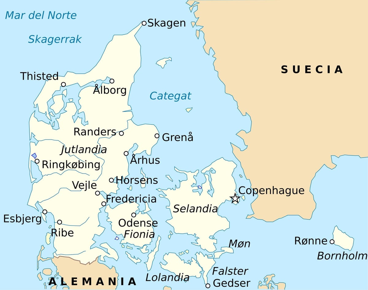 Kort af fredericia danmörku
